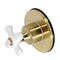 Kingston Brass KS3037PX Single-Handle Three-Way Diverter Valve W/Trim Kit, Brass KS3037PX - alternate 1